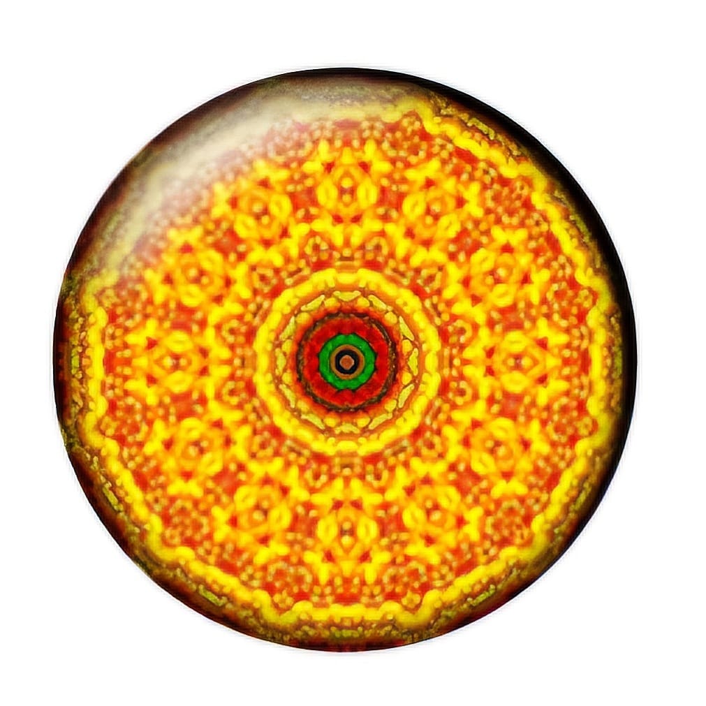 SNAP MANDALA ŻÓŁTO-CZERWONA SMD004