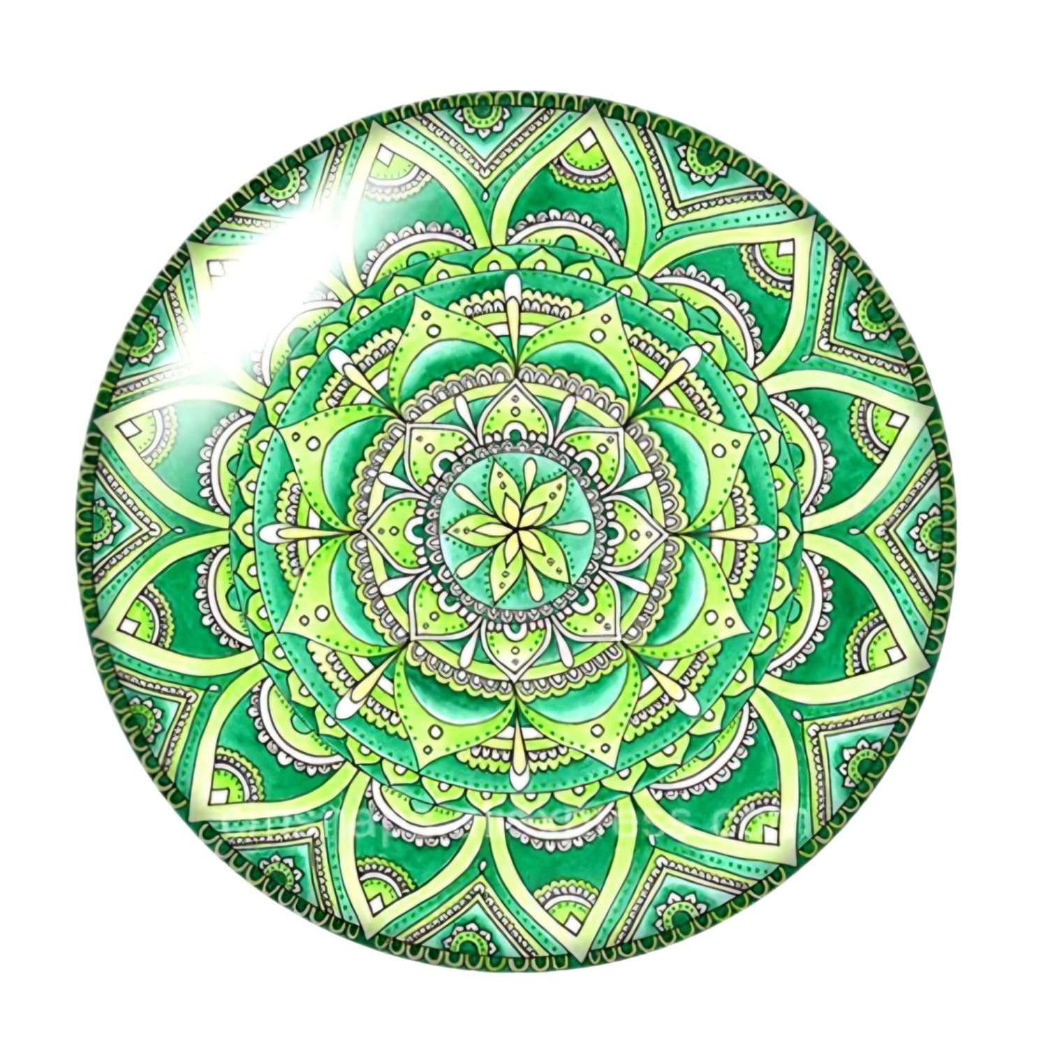 SNAP MANDALA ODCIENIE ZIELENI SMD007