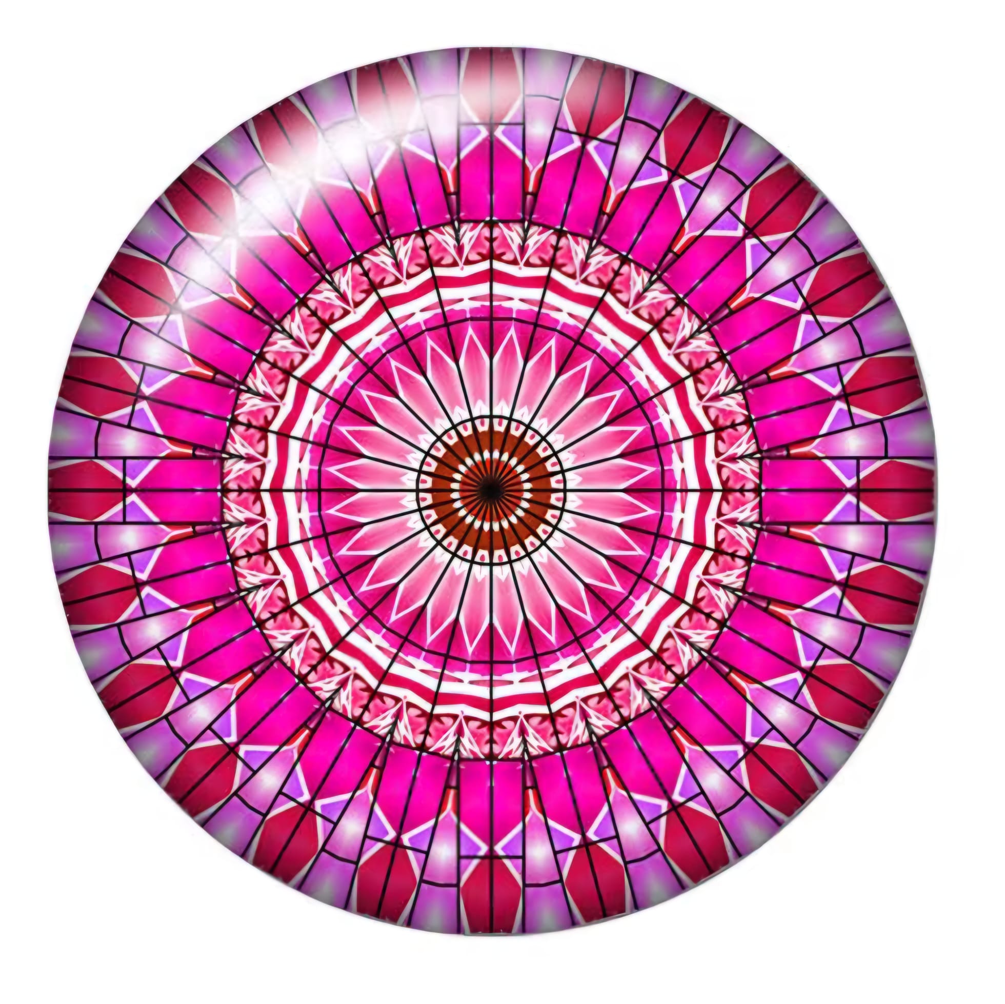 SNAP MANDALA ODCIENIE RÓŻU SMD025