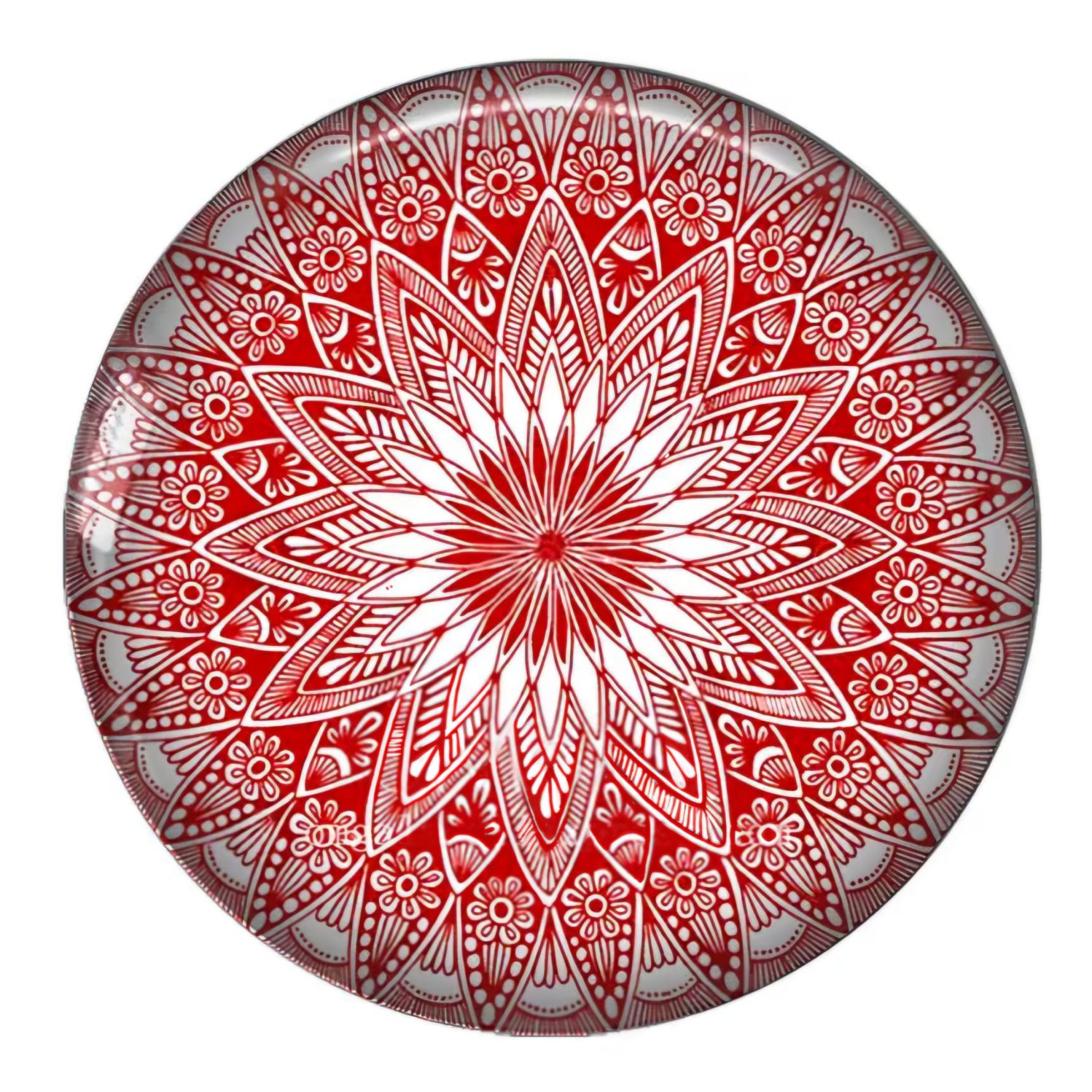 SNAP MANDALA CZERWONO-BIAŁY SMD027