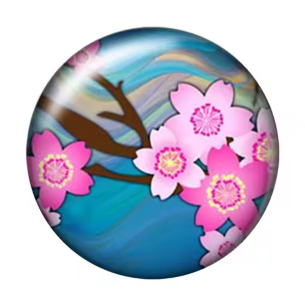 SNAP RÓŻOWE KWIATKI SMX003